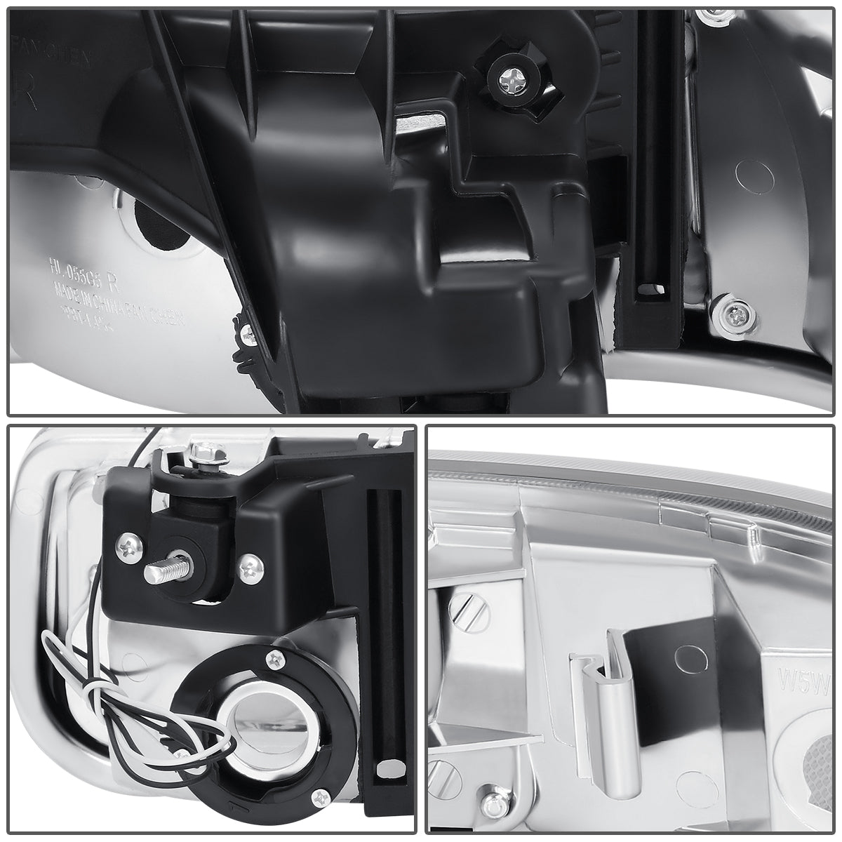 FAROS 99-02 CHEVY SILVERADO 1500, 2500 / 01-02 SILVERADO 1500HD, 2500HD, 3500 / 00-06 CHEVY SUBURBAN 1500, 2500, CHEVY TAHOE - REQUIRES WIRING TO EXISTING VEHICLE WIRING HARNESS - LED DRL - DUAL C-BAR - 4PC - CHROME HOUSING / CLEAR CORNER