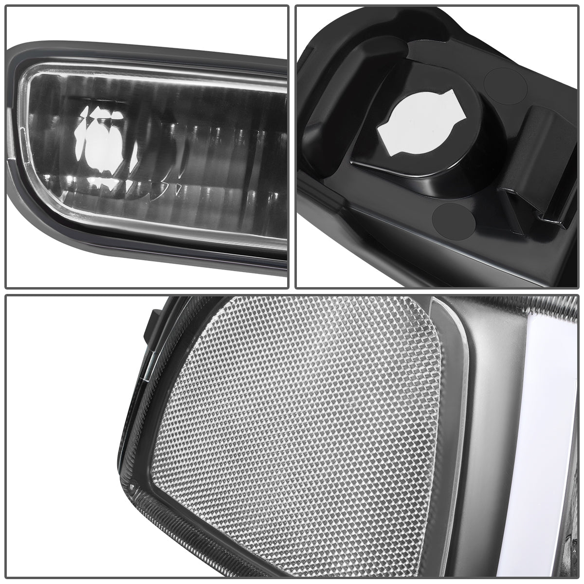 FAROS 99-06 GMC SIERRA 1500, GMC YUKON / 00-06 YUKON XL 1500, 2500 / 01-06 SIERRA 2500HD, 3500 / 2007 SIERRA 1500 CLASSIC, 2500HD CLASSIC, 3500 CLASSIC - EXCLUDES C3, DENALI MODELS - LED DRL - SWITCHBACK TURN SIGNAL - 4PC - BLACK HOUSING / CLEAR CORNER