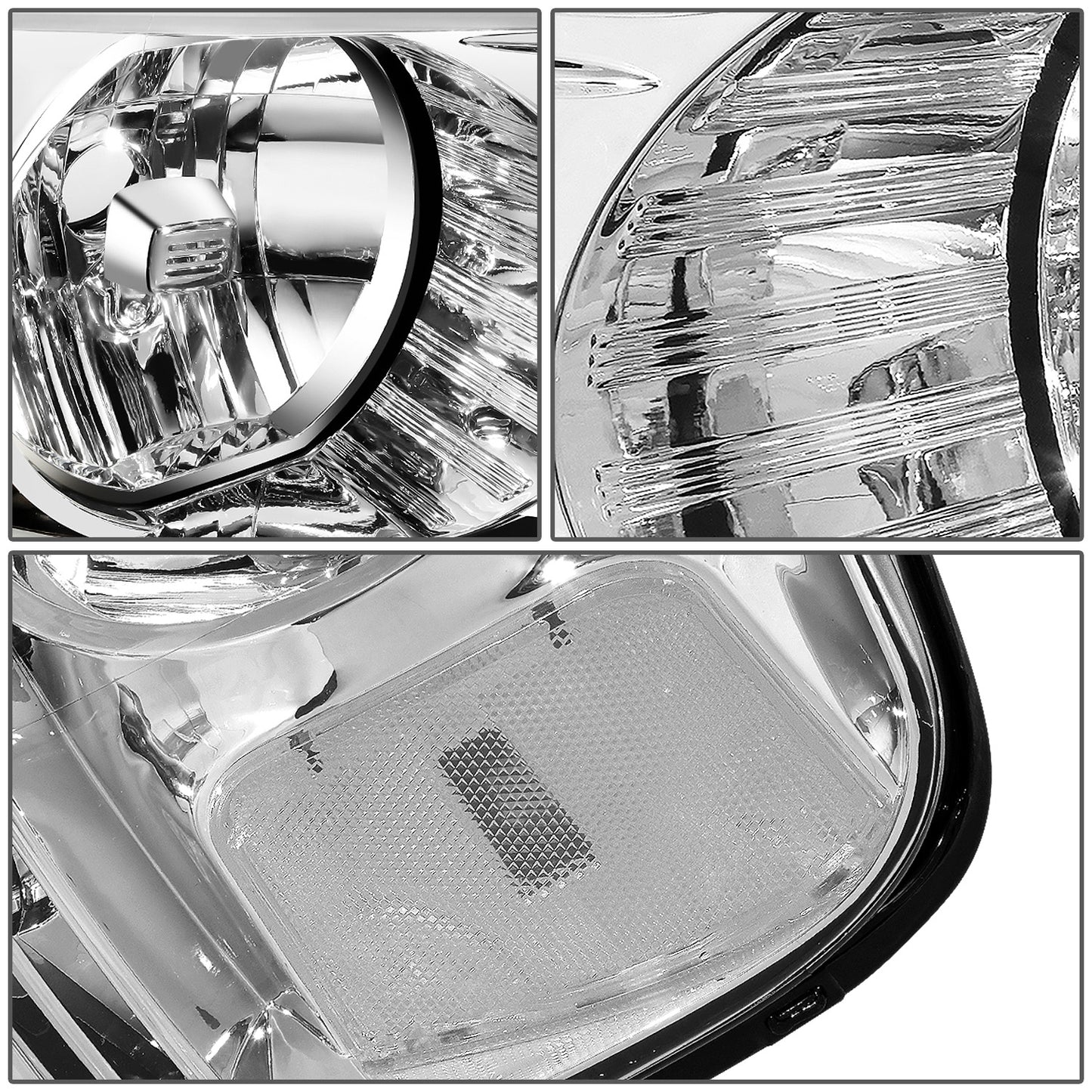 FAROS 04-08 FORD F-150 / 06-08 LINCOLN MARK LT - LED DRL - CHROME HOUSING / CLEAR CORNER