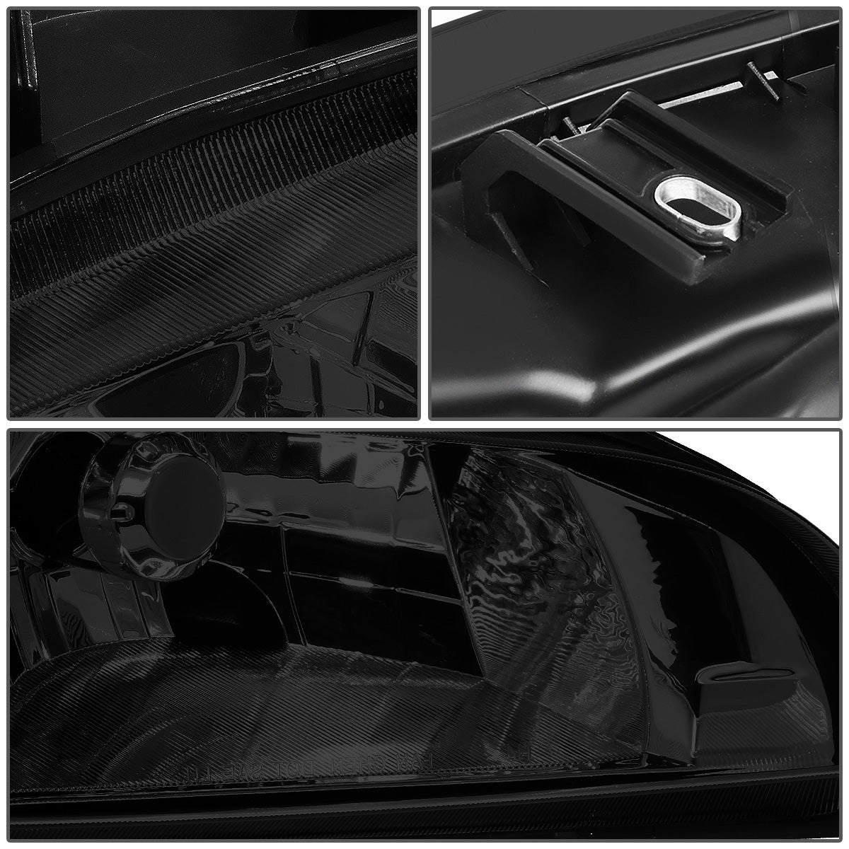 FAROS 92-95 HONDA CIVIC 2/3DR - LED DRL - SMOKE HOUSING / AMBER CORNER - H4 HEADLIGHT / LED SIGNAL