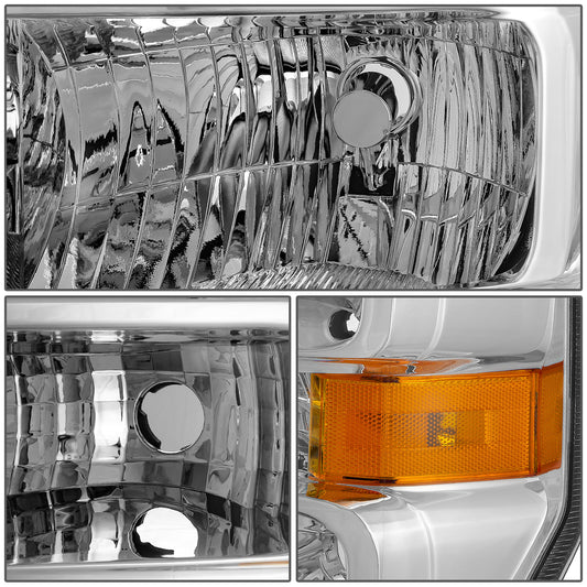 FAROS FORD E-150 2008-2014 / FORD E-250 2008-2014 / FORD E-350 SUPER DUTY 2008-2021 / FORD E-450 SUPER DUTY 2008-2021 / FORD F-650 2016-2021 / FORD F-750 2016-2021 - FITS MODELS WITHOUT FACTORY SEALED BEAM HEADLIGHTS - H13 HIGH / LOW BEAM / 168 SIDE