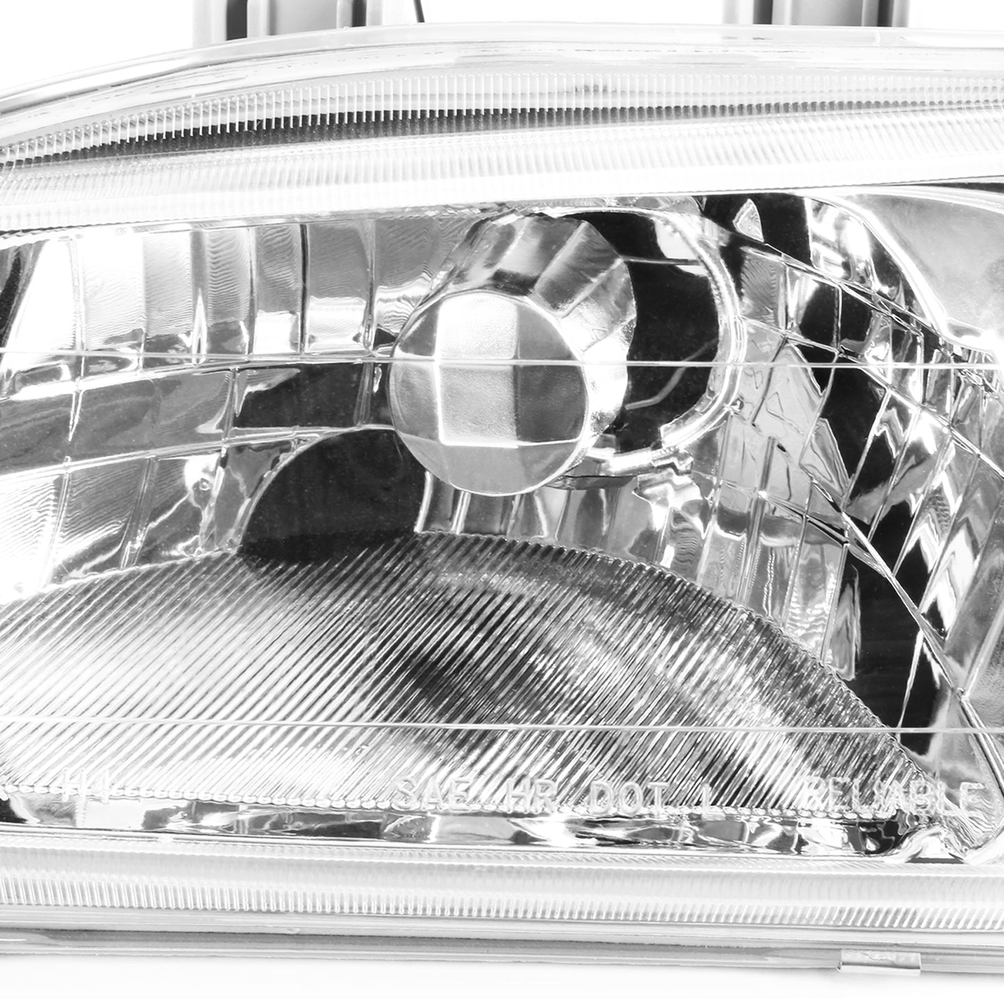 FAROS 92-95 HONDA CIVIC 2/3/4-DOOR - 2PC - CHROME HOUSING - H4 LOW BEAM / HIGH BEAM