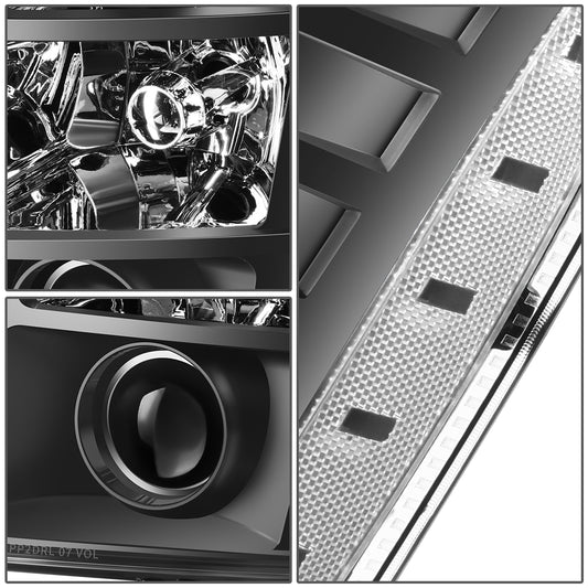 FAROS 07-14 CADILLAC ESCALADE / 07-14 CADILLAC ESCALADE ESV / 07-13 CADILLAC ESCALADE EXT - BLACK HOUSING / CLEAR CORNER - D1S HIGH / LOW BEAM; 194 MARKER