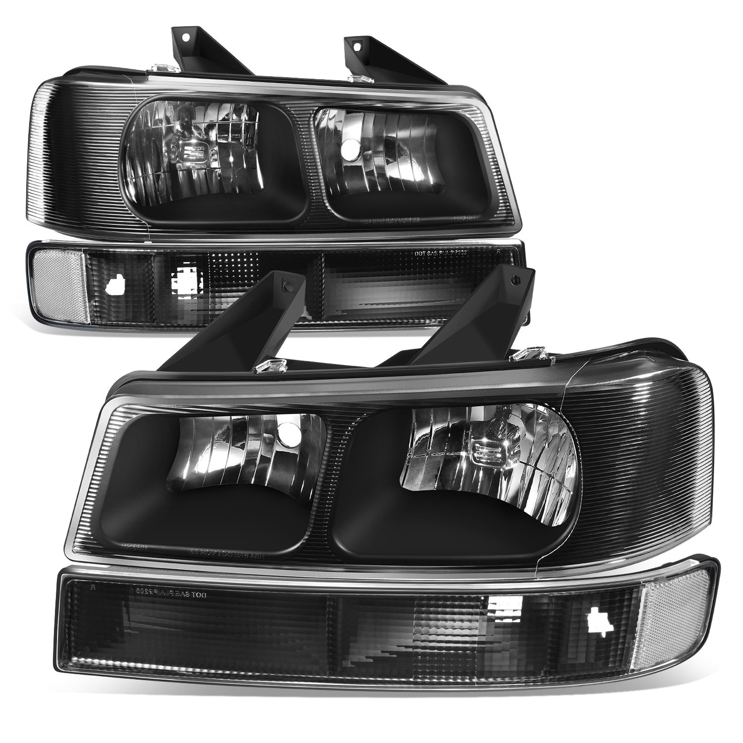 FAROS 4PCS - 03-14 CHEVROLET EXPRESS 1500 / 03-03 CHEVROLET EXPRESS 2500 / 03-23 CHEVROLET EXPRESS 3500 / 09-22 CHEVROLET EXPRESS 4500 / 03-14 GMC SAVANA 1500 / 03-23 GMC SAVANA 2500 / 03-23 GMC SAVANA 3500 / 09-22 GMC SAVANA 4500 - FITS MODELS WITH
