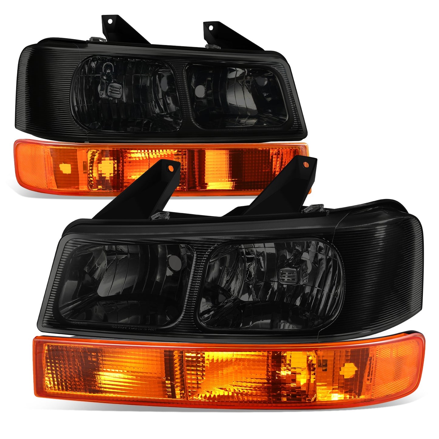 FAROS 4PCS - 03-14 CHEVROLET EXPRESS 1500 / 03-03 CHEVROLET EXPRESS 2500 / 03-23 CHEVROLET EXPRESS 3500 / 09-22 CHEVROLET EXPRESS 4500 / 03-14 GMC SAVANA 1500 / 03-23 GMC SAVANA 2500 / 03-23 GMC SAVANA 3500 / 09-22 GMC SAVANA 4500 - FITS MODELS WITH