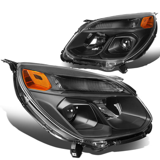 FAROS 16-17 CHEVROLET EQUINOX - PROJECTOR - BLACK HOUSING / AMBER CORNER - H11 LOW BEAM / 9005 HIGH BEAM