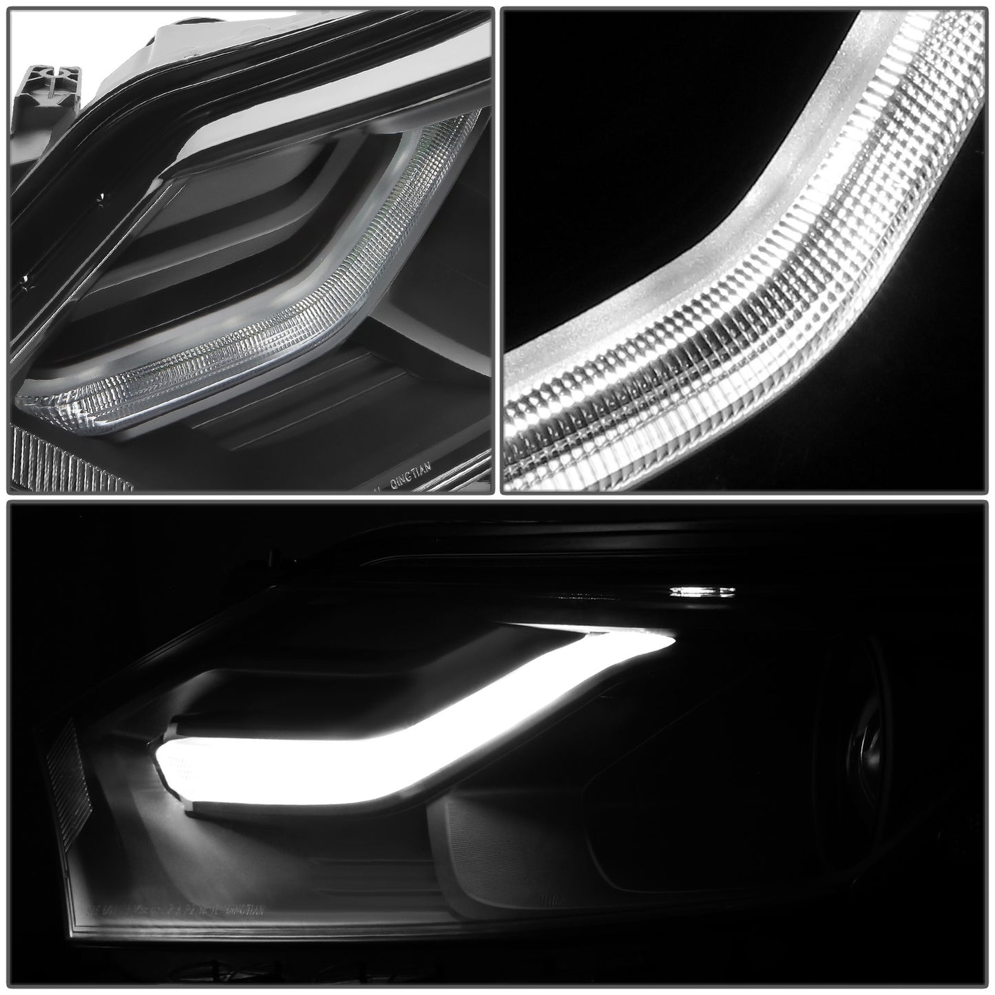 FAROS 18-21 CHEVROLET EQUINOX - ONLY FITS MODELS WITH FACTORY HALOGEN HEADLIGHTS - DOES NOT FIT HID XENON OR LED HEADLIGHT MODELS - PROJECTOR - LED DRL - BLACK HOUSING / AMBER CORNER - 9012 H1R2 LOW BEAM / HIGH BEAM