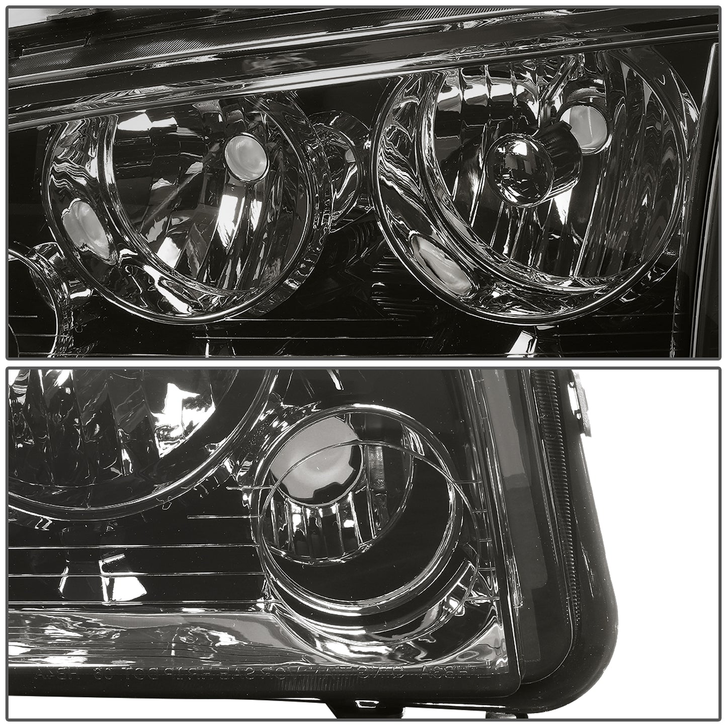 FAROS 06-10 DODGE CHARGER 4-DOOR - 4PC - SMOKE HOUSING / CLEAR CORNER - 9006 LOW BEAM / 9005 HIGH BEAM