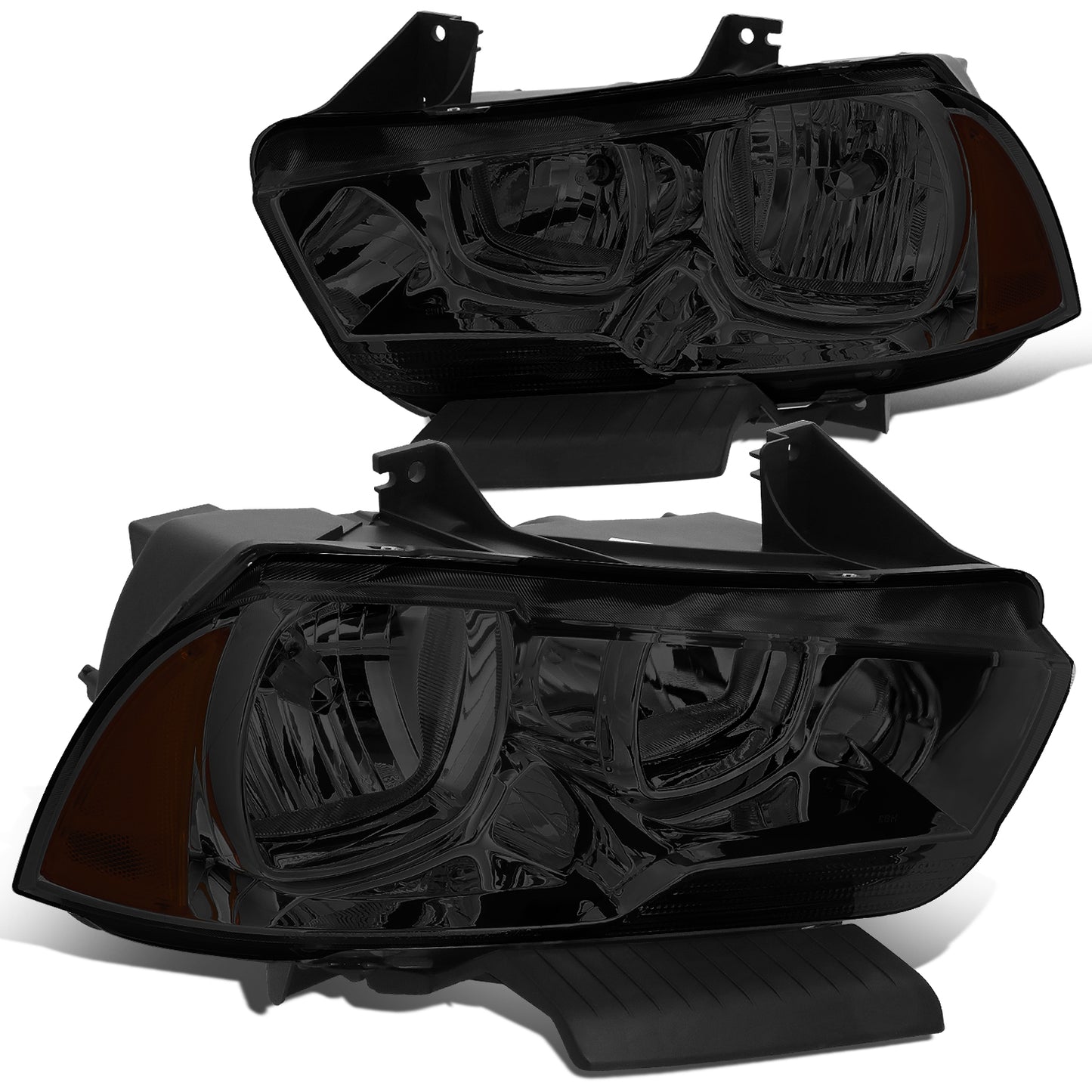 FAROS 11-14 DODGE CHARGER 4-DOOR - SMOKE HOUSING / AMBER CORNER - H11 LOW BEAM / 9005 HIGH BEAM