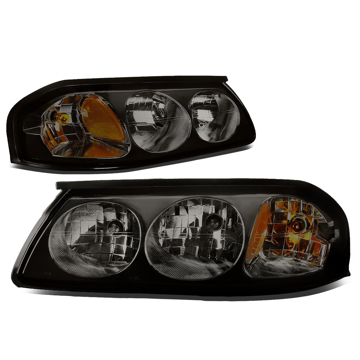 FAROS 00-05 CHEVY IMPALA 4-DOOR - SMOKE HOUSING / AMBER CORNER - 9006 LOW BEAM / 9005 HIGH BEAM
