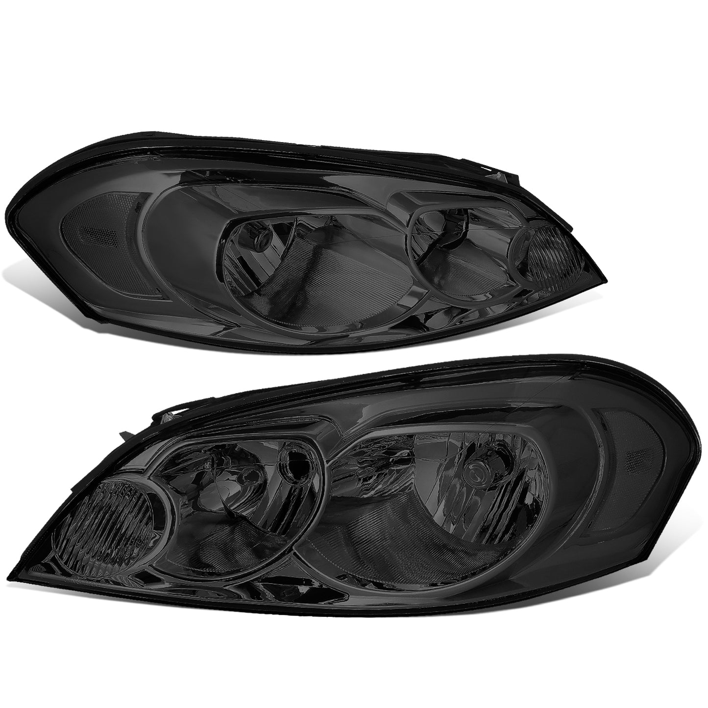 FAROS 06-13 CHEVY IMPALA / 14-16 CHEVY IMPALA LIMITED / 06-07 CHEVY MONTE CARLO 2/4-DOOR - SMOKE HOUSING / CLEAR CORNER - H11 LOW BEAM / H9 HIGH BEAM