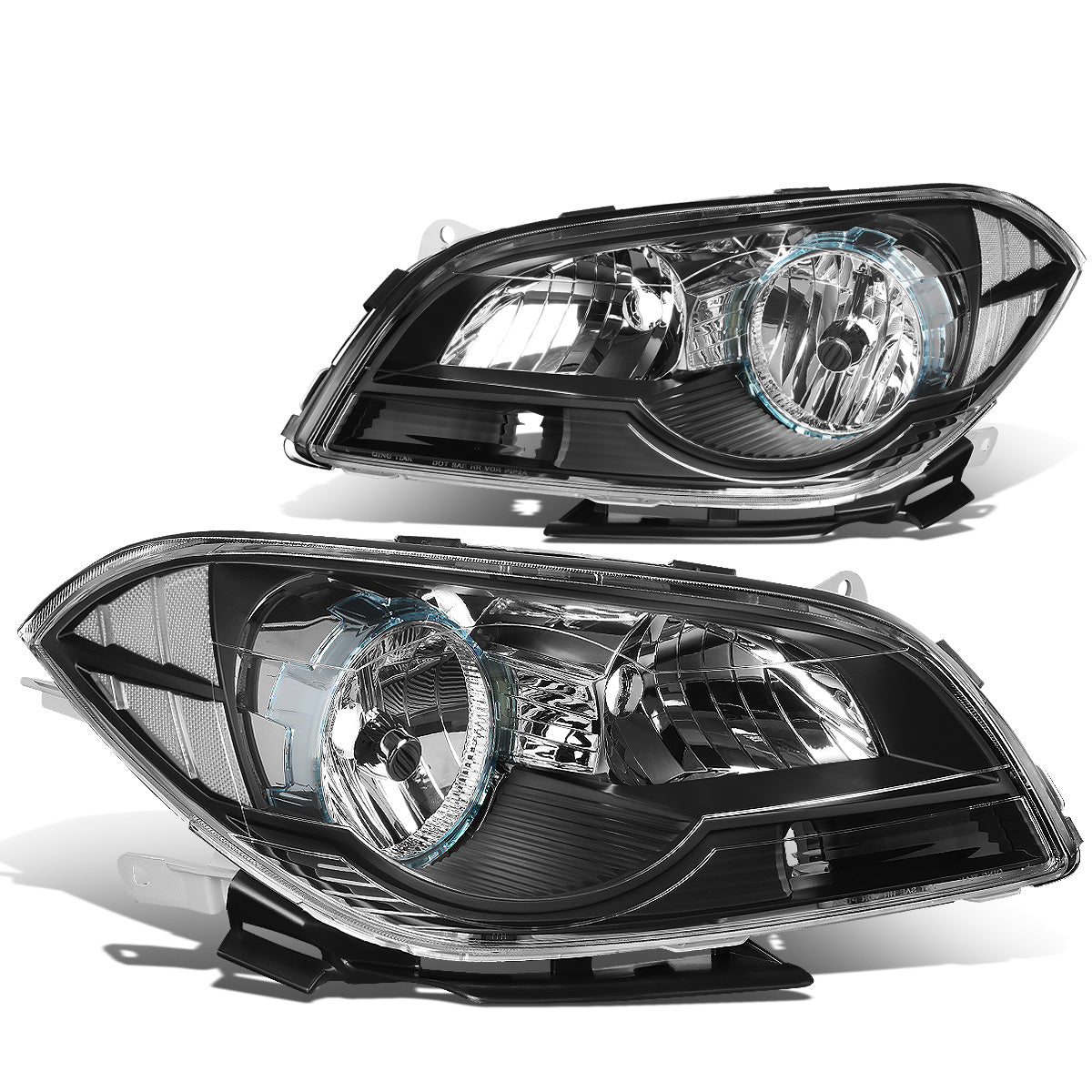 FAROS 08-12 CHEVROLET MALIBU - BLACK HOUSING / CLEAR CORNER - H11 LOW BEAM / H9 HIGH BEAM