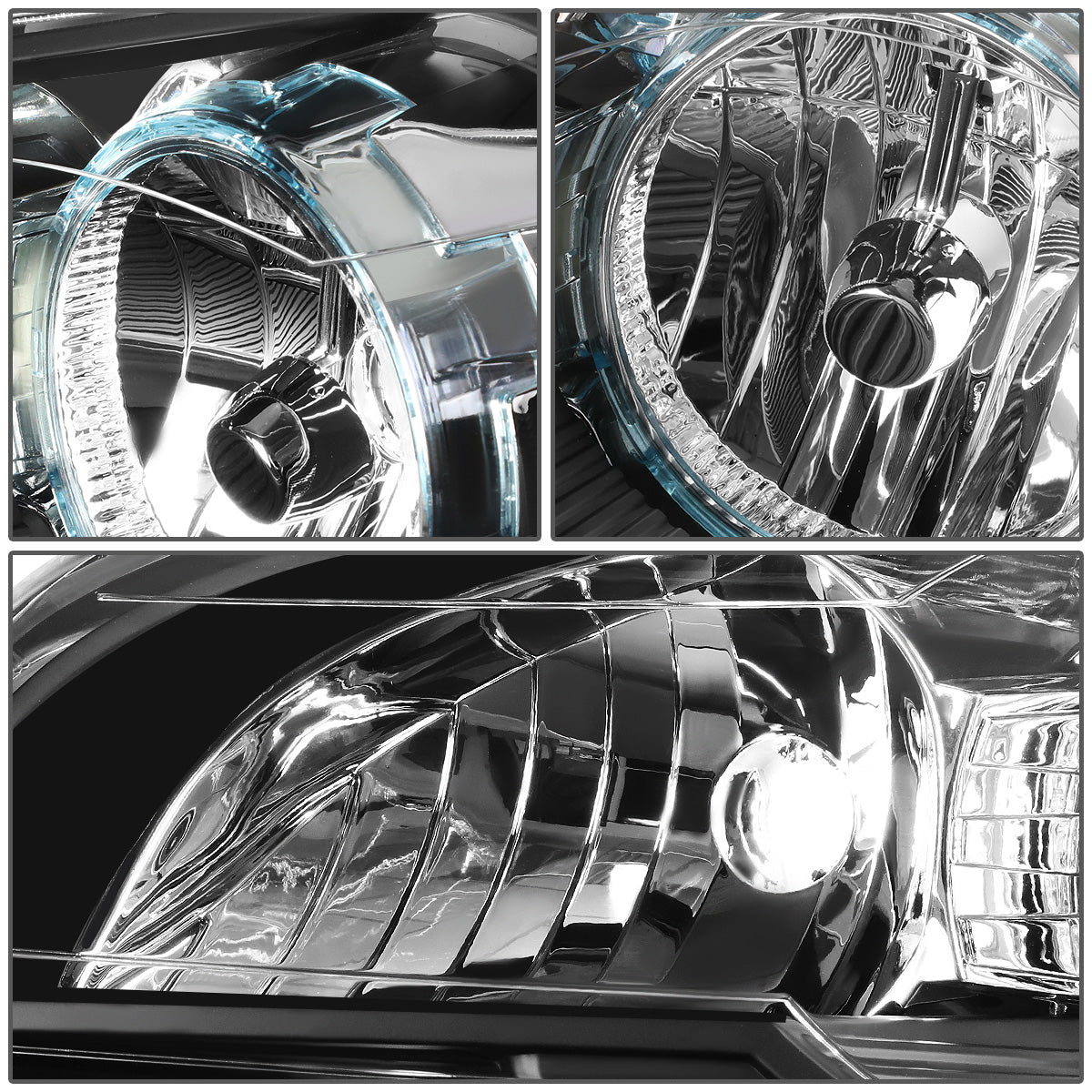 FAROS 08-12 CHEVROLET MALIBU - BLACK HOUSING / CLEAR CORNER - H11 LOW BEAM / H9 HIGH BEAM