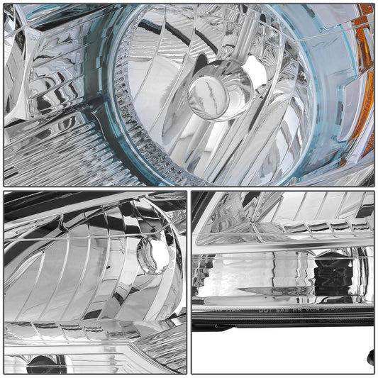 FAROS 08-12 CHEVROLET MALIBU - CHROME HOUSING / AMBER CORNER - H11 LOW BEAM / H9 HIGH BEAM