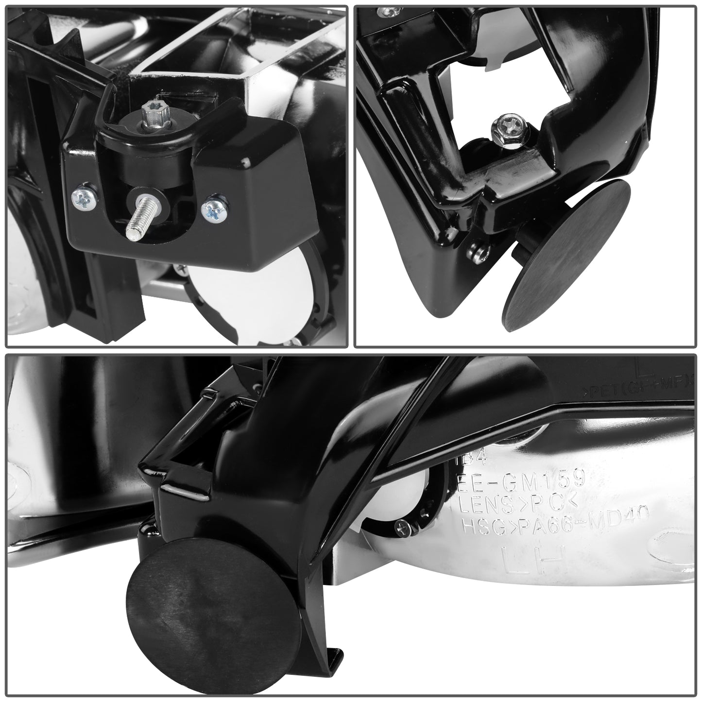 FAROS 99-02 CHEVY SILVERADO 1500 , 2500 / 00-06 CHEVY SUBURBAN 1500 , 2500 , TAHOE / 01-02 CHEVY SILVERADO 1500 HD , 2500 HD , 3500 HD 2/4-DOOR - 2PC - CHROME HOUSING - 9006 LOW BEAM / HIGH BEAM