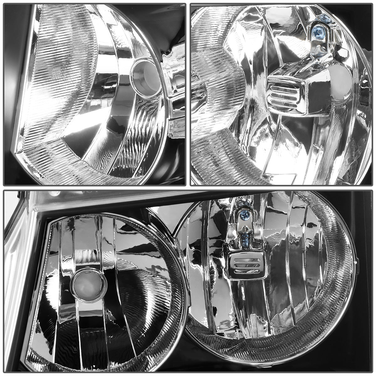 FAROS 07-14 CHEVY TAHOE / 07-13 CHEVY AVALANCHE / 07-14 CHEVY SUBURBAN 1500 / 07-13 CHEVY SUBURBAN 2500 - BLACK HOUSING / CLEAR CORNER - H11 LOW BEAM / 9005 HIGH BEAM