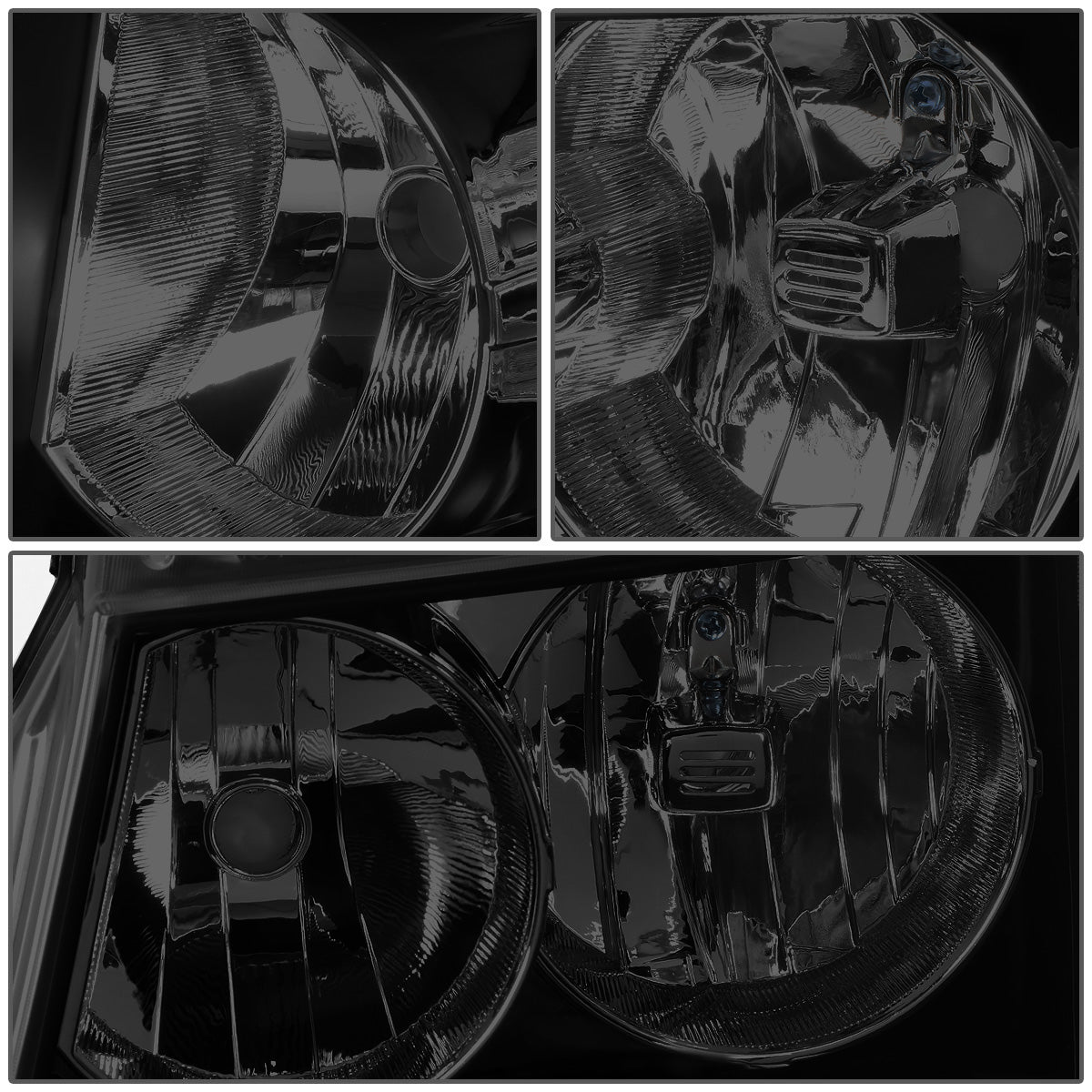 FAROS 07-14 CHEVY TAHOE / 07-13 CHEVY AVALANCHE / 07-14 CHEVY SUBURBAN 1500 / 07-13 CHEVY SUBURBAN 2500 - BLACK HOUSING / SMOKE LENS / AMBER CORNER - H11 LOW BEAM / 9005 HIGH BEAM