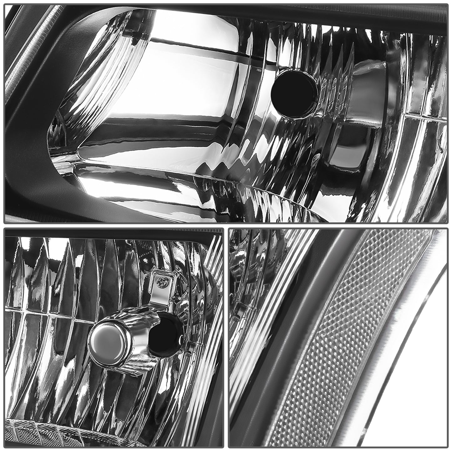 FAROS 03-2006 CHEVY SILVERADO/AVALANCHE//WHITE COVER, WHITE REVERSE, BLACK FRAME, 4P NEAR AND FAR LIGHT WITH BLUE LIGHT BULB