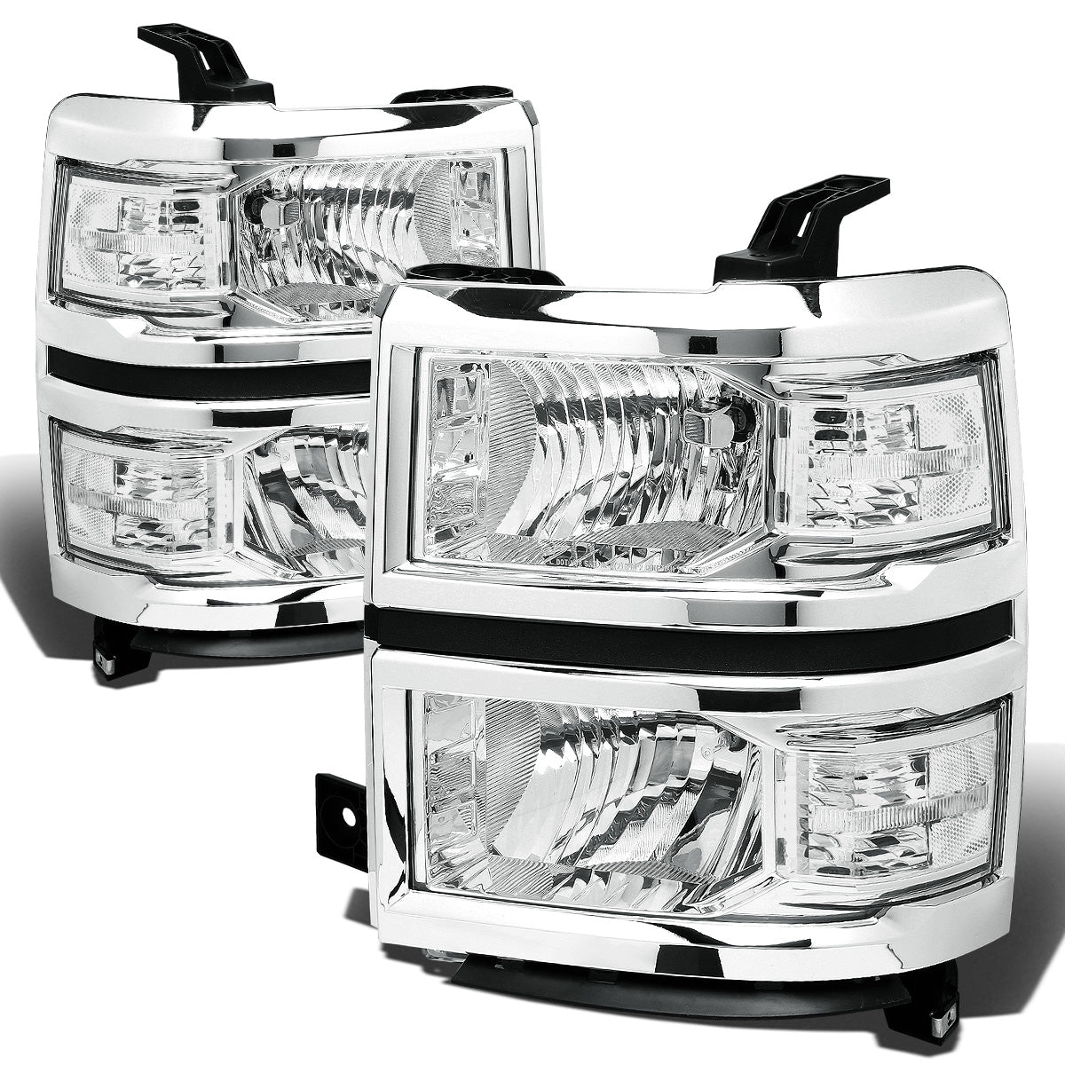 FAROS 14-15 CHEVY SILVERADO 1500 - CHROME HOUSING / CLEAR CORNER - H11 LOW BEAM / 9005 HIGH BEAM