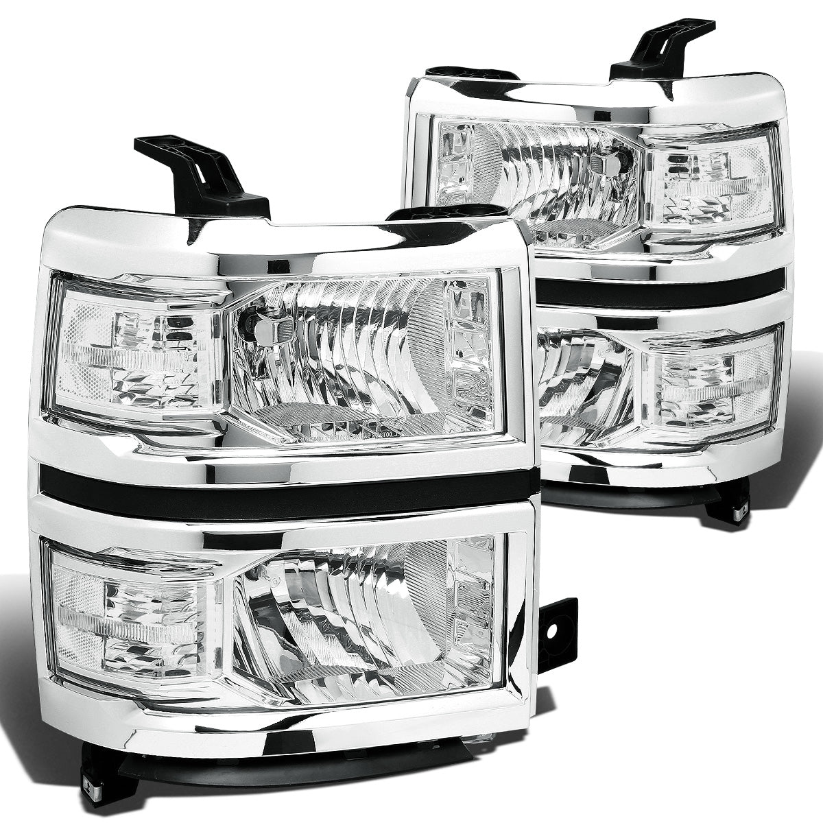 FAROS 14-15 CHEVY SILVERADO 1500 - CHROME HOUSING / CLEAR CORNER - H11 LOW BEAM / 9005 HIGH BEAM