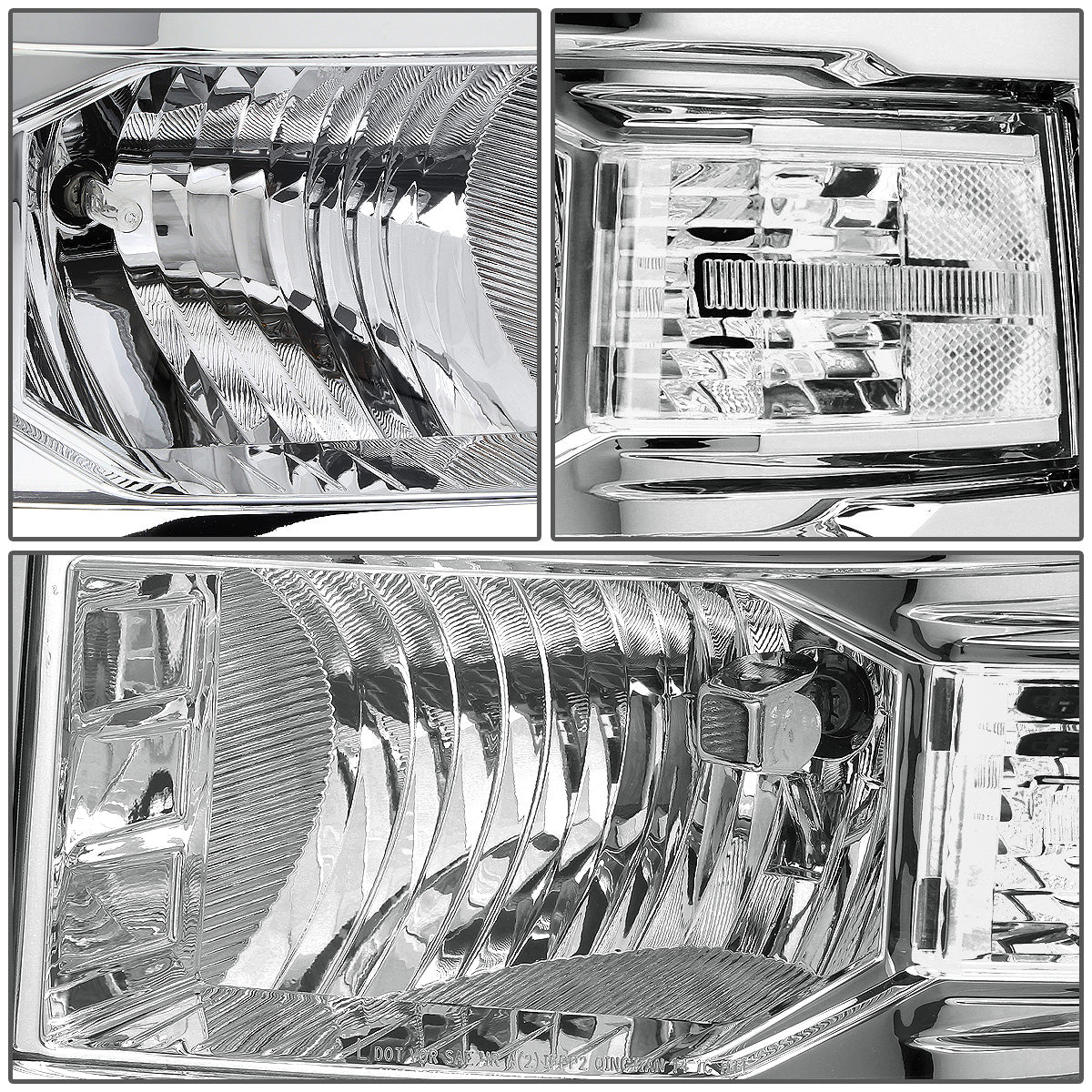 FAROS 14-15 CHEVY SILVERADO 1500 - CHROME HOUSING / CLEAR CORNER - H11 LOW BEAM / 9005 HIGH BEAM
