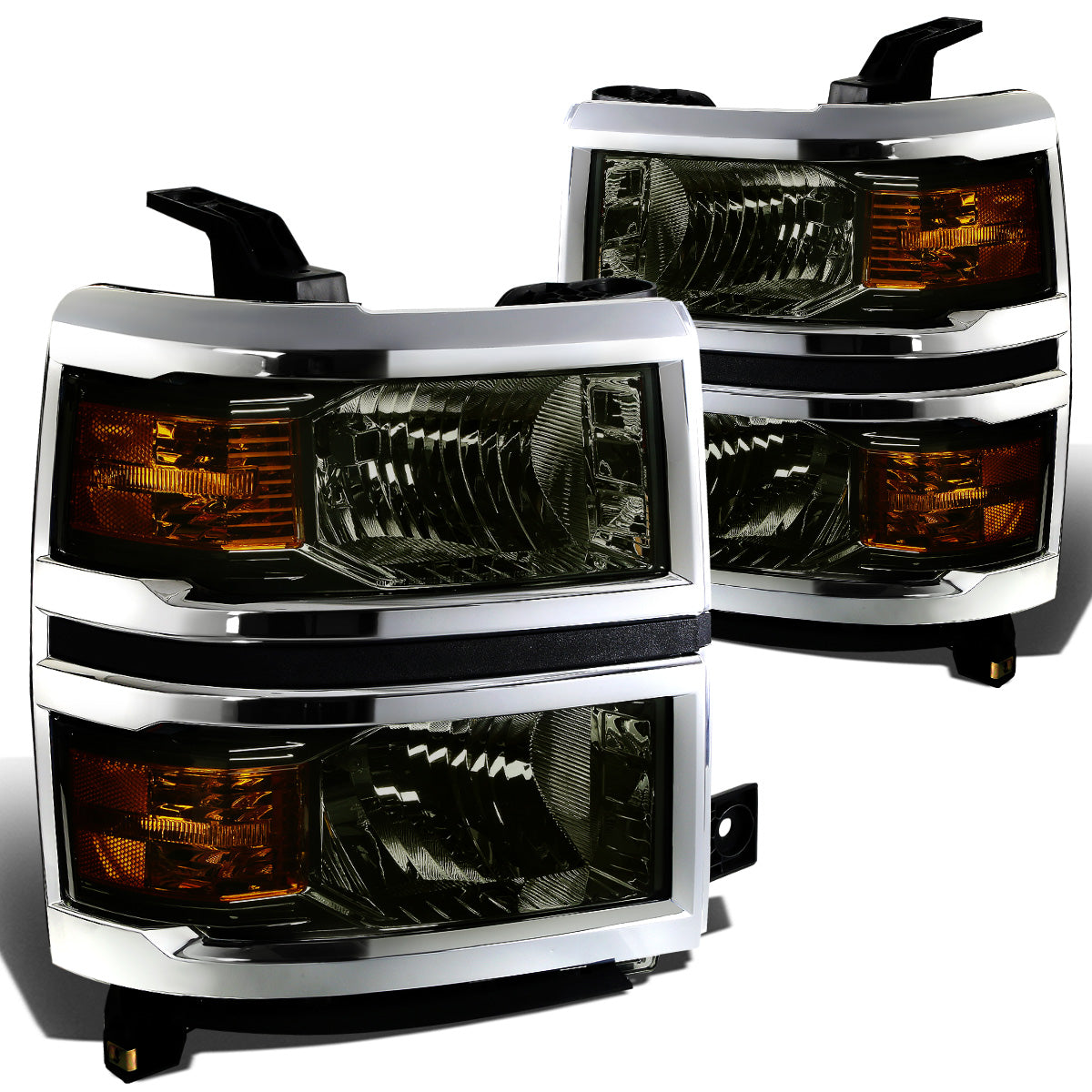 FAROS 14-15 CHEVY SILVERADO 1500 - SMOKE HOUSING / AMBER CORNER - H11 LOW BEAM / 9005 HIGH BEAM