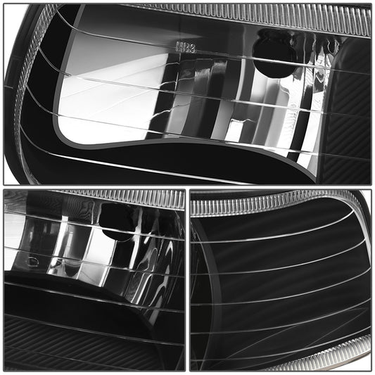 FAROS 99-02 CHEVY SILVERADO/AVALANCHE//WHITE HOOD, WHITE REVERSE, BLACK BACKGROUND 4P LIGHT WITH BLUE LIGHT BULB