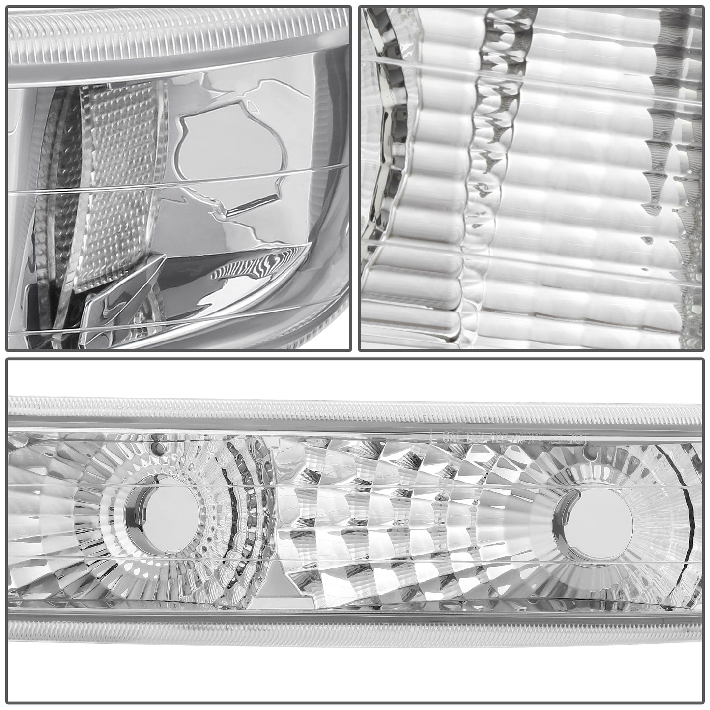 FAROS 99-02 CHEVY SILVERADO/AVALANCHE//WHITE HOOD, WHITE REVERSE, BRIGHT BOTTOM 4P LIGHT WITH BLUE LIGHT BULB