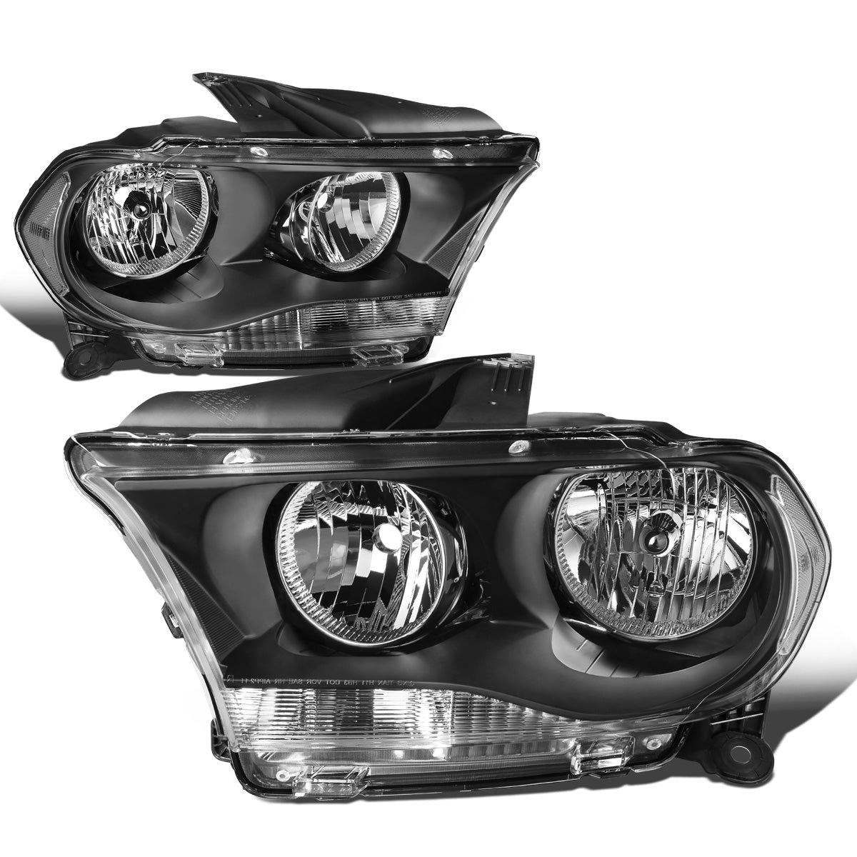 FAROS 11-13 DODGE DURANGO - BLACK HOUSING / CLEAR CORNER - H11 LOW BEAM / 9005 HIGH BEAM