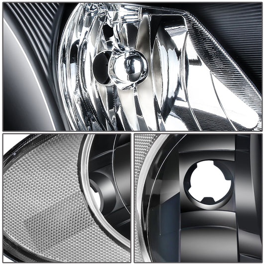 FAROS 01-07 CHRYSLER TOWN & COUNTRY / 01-07 DODGE CARAVAN / 01-07 DODGE GRAND CARAVAN / 01-03 CHRYSLER VOYAGER - FIT MODELS WITH 113 WHEEL BASE ONLY - OE STYLE - BLACK HOUSING / CLEAR CORNER - 9007 LOW BEAM / HIGH BEAM