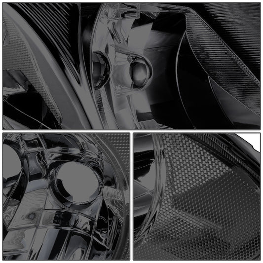 FAROS 01-07 CHRYSLER TOWN & COUNTRY / 01-07 DODGE CARAVAN / 01-07 DODGE GRAND CARAVAN / 01-03 CHRYSLER VOYAGER - FIT MODELS WITH 113 WHEEL BASE ONLY - OE STYLE - CHROME HOUSING / SMOKED LENS / CLEAR CORNER - 9007 LOW BEAM / HIGH BEAM