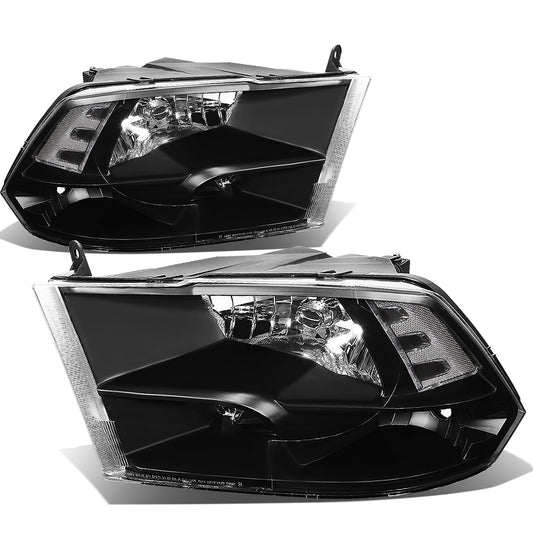 FAROS 09-10 DODGE RAM 1500 / 2010 DODGE RAM 2500, 3500 / 11-18 DODGE RAM 1500, 2500, 3500, 4500, 5500 - FITS 2009 NEW BODY STLYLE MODELS ONLY - WILL NOT FIT MODELS IWTH FACTORY PROJECTOR LED STYLE HEADLIGHTS - ONLY FITS MODELS WITH QUAD HEADLAMPS - BLACK