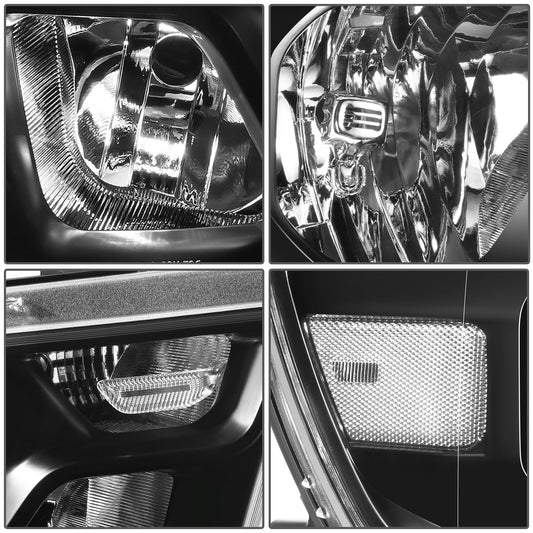 FAROS 19-24 RAM 1500 - WITH FACTORY HALOGEN HEADLIGHTS - 9005 HIGH / H11 LOW / 12961 MARKER - BLACK / CLEAR