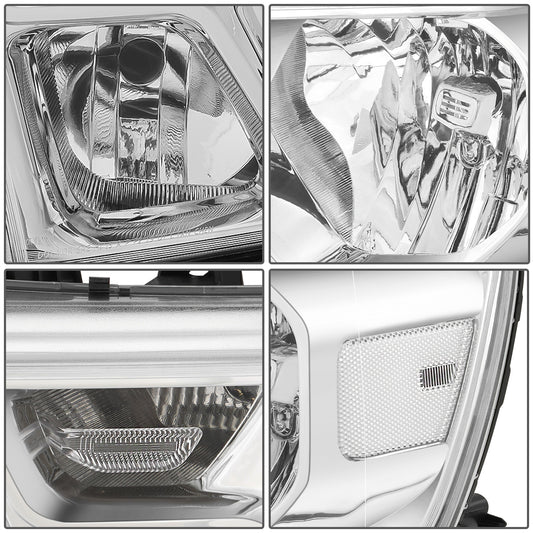 FAROS 19-24 RAM 1500 - WITH FACTORY HALOGEN HEADLIGHTS - 9005 HIGH / H11 LOW / 12961 MARKER - CHROME / CLEAR