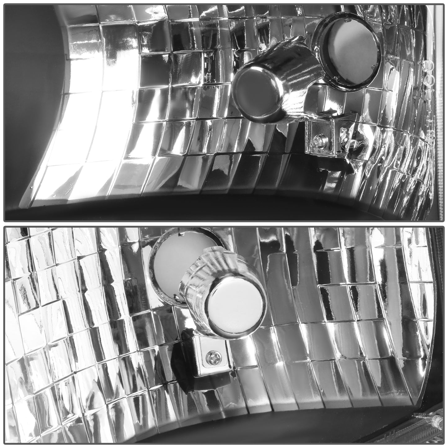 FAROS 94-01 DODGE RAM 1500 / 94-02 DODGE RAM 2500 , 3500 2/4-DOOR - DOES NOT FIT SPORT MODELS OR RAM VAN MODELS - BLACK HOUSING / CLEAR CORNER - 9004 LOW BEAM / HIGH BEAM