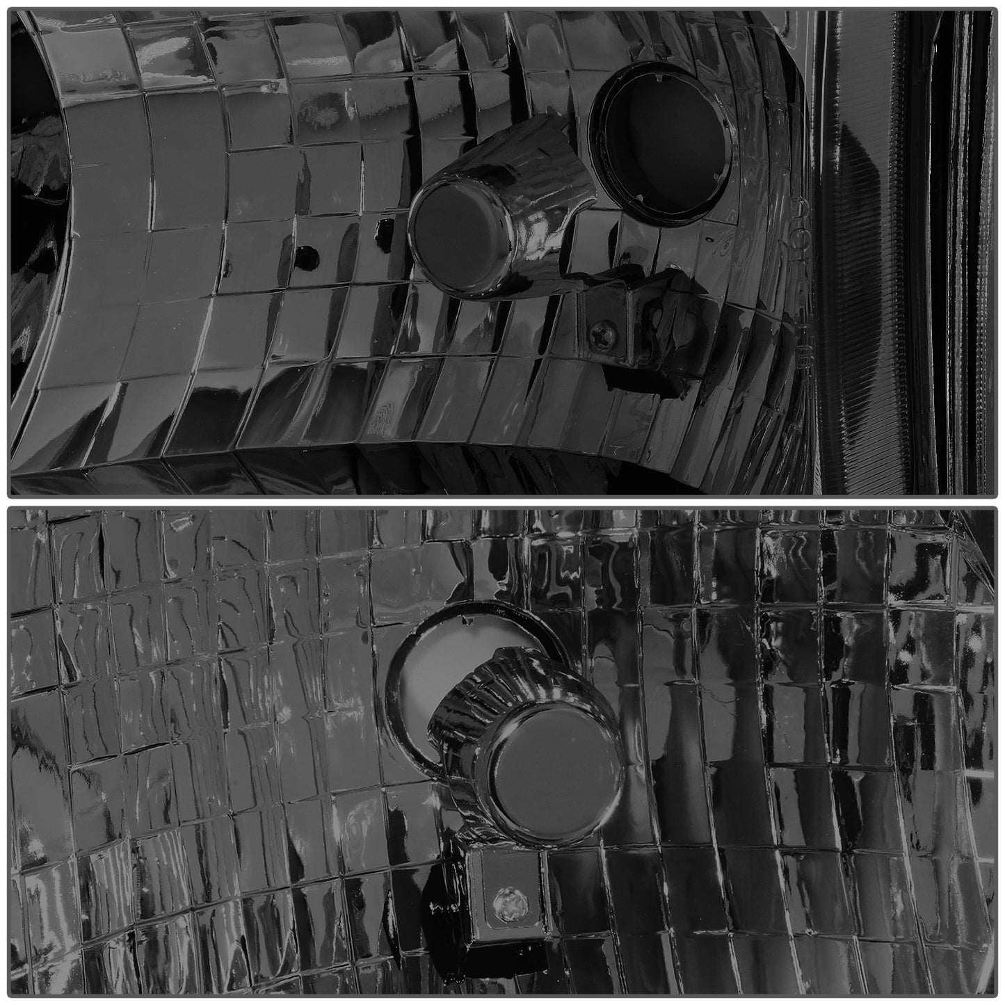 FAROS 94-01 DODGE RAM 1500 / 94-02 DODGE RAM 2500 , 3500 2/4-DOOR - DOES NOT FIT SPORT MODELS OR RAM VAN MODELS - SMOKE HOUSING / CLEAR CORNER - 9004 LOW BEAM / HIGH BEAM