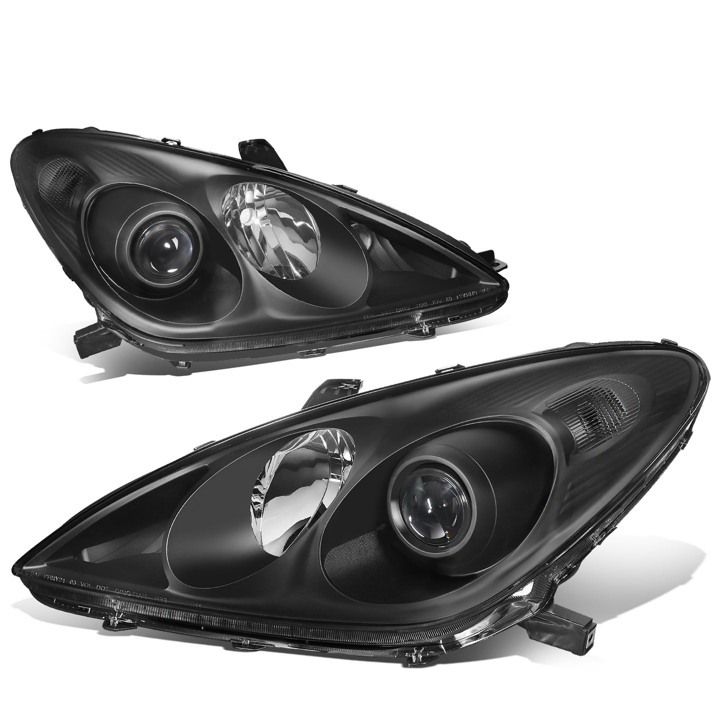 FAROS 04-06 LEXUS ES330 - FITS MODELS WITH HALOGEN HEADLIGHT ONLY. EXCLUDES FACTORY HID EQUIPPED MODELS - OEM STYLE - H11 LOW / 9005 HIGH / 7440A SIGNAL / 194 MARKER - BLACK HOUSING / CLEAR CORNER