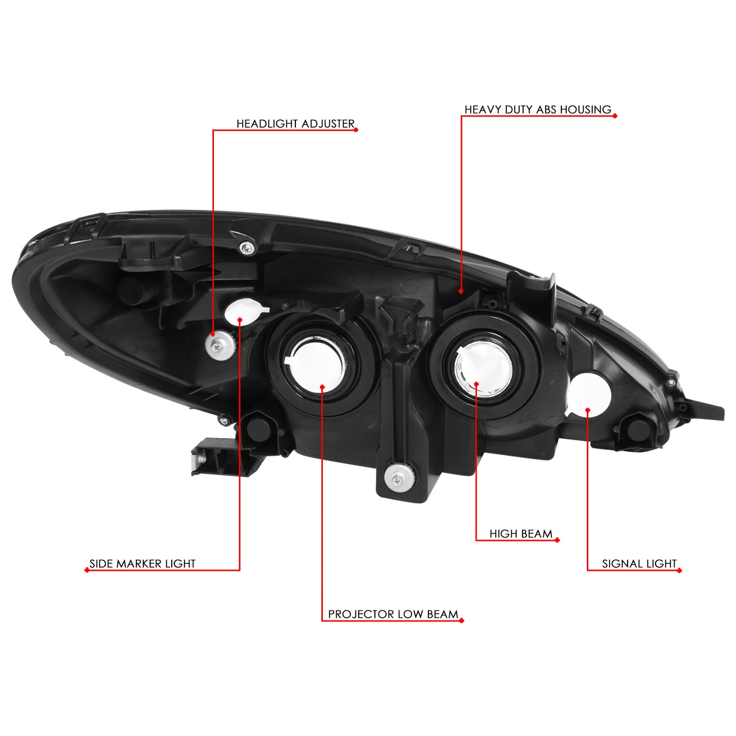 FAROS 04-06 LEXUS ES330 - FITS MODELS WITH HALOGEN HEADLIGHT ONLY. EXCLUDES FACTORY HID EQUIPPED MODELS - OEM STYLE - H11 LOW / 9005 HIGH / 7440A SIGNAL / 194 MARKER - CHROME HOUSING / SMOKED LENS / AMBER CORNER