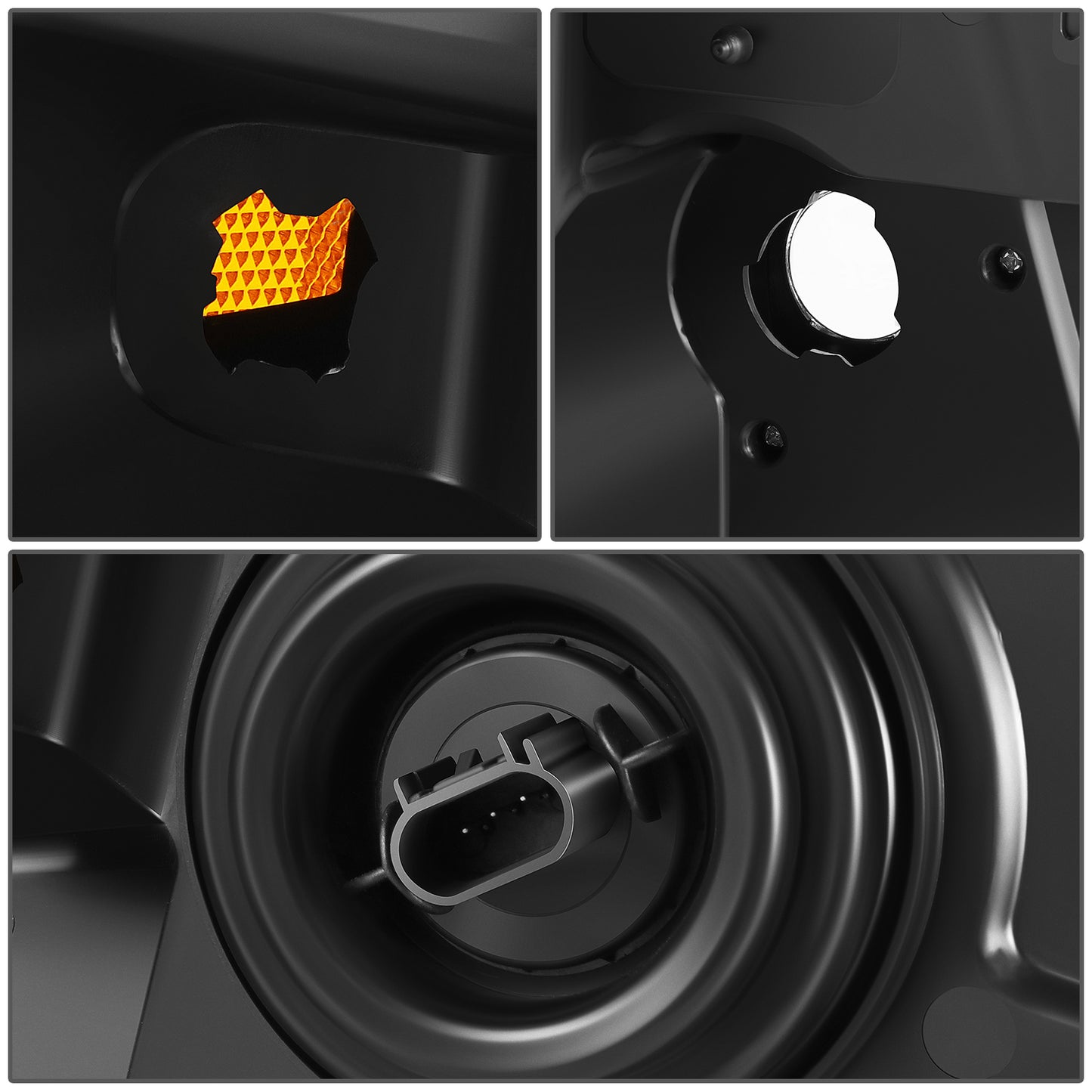 FAROS 04-08 FORD F-150 / 06-08 LINCOLN MARK LT - OE STYLE - H13 HIGH/LOW BEAM / 194 SIDE MARKER / 3157A TURN SIGNAL - CHROME HOUSING / AMBER CORNER