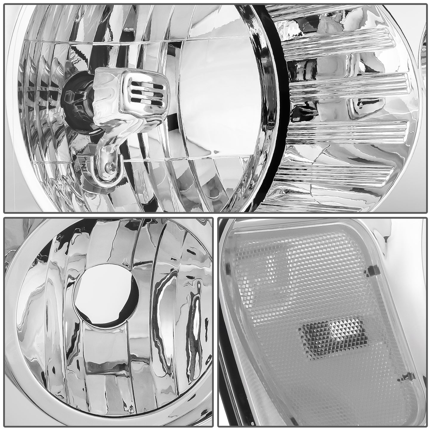 FAROS F-150 2004-2008 //WHITE HOOD, WHITE BACK, BRIGHT FRAME LIGHT WITH BLUE LIGHT BULB