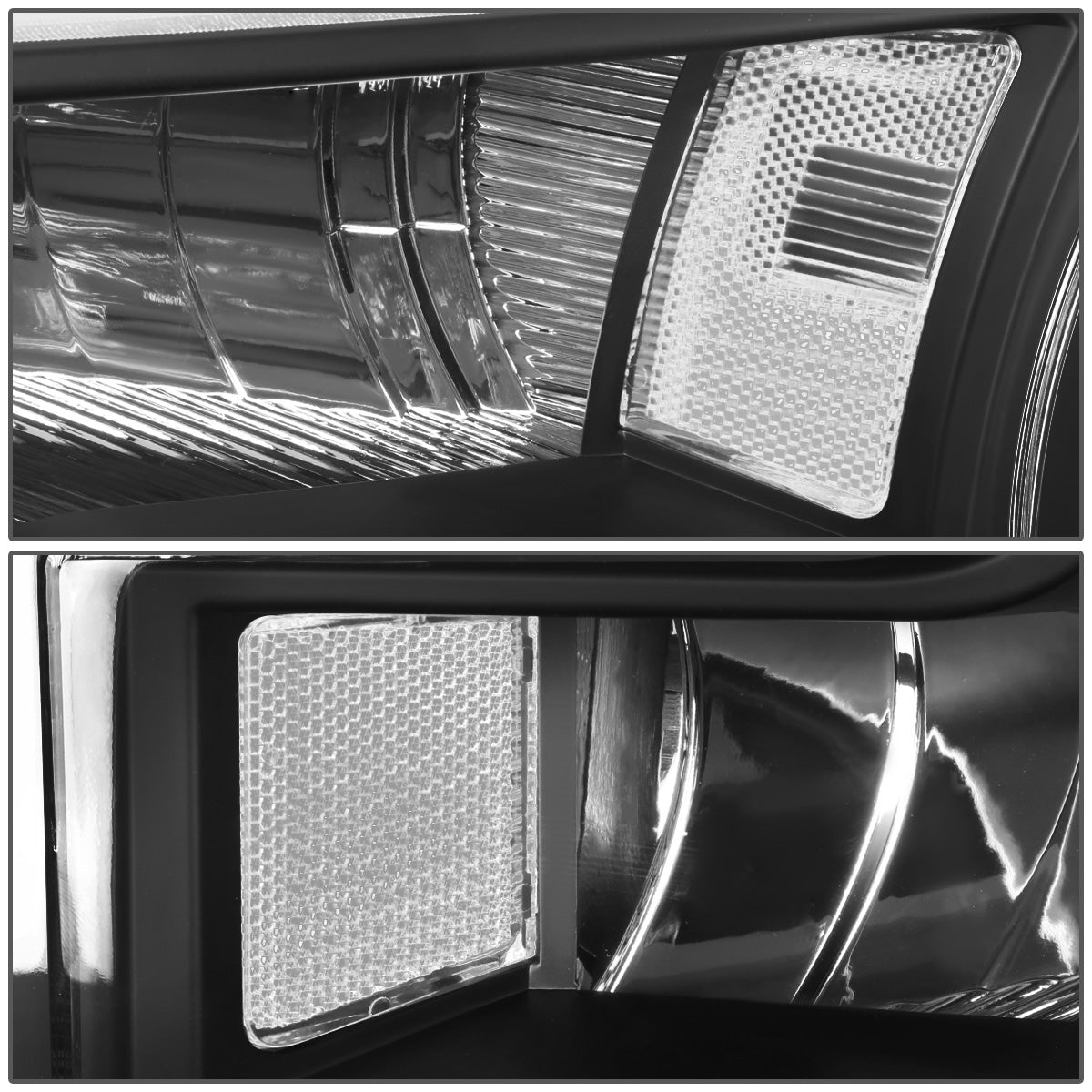 FAROS 15-17 FORD F-150 2/4-DOOR - ONLY FITS MODELS W/ COMPOSITE HEADLIGHTS - H11 LOW BEAM / 9005 HIGH BEAM / 7444NA TURN SIGNAL - BLACK HOUSING / CLEAR CORNER