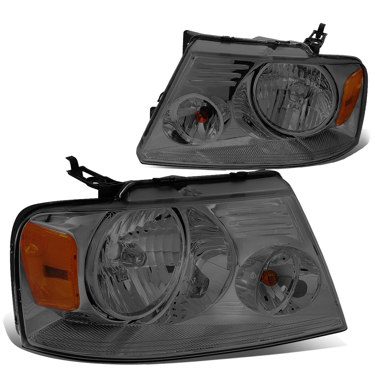 FAROS 04-08 FORD F-150 / 06-08 LINCOLN MARK LT 2/4-DR - 9007 LOW BEAM / HIGH BEAM / 3157A TURN SIGNAL - SMOKE HOUSING / AMBER CORNER
