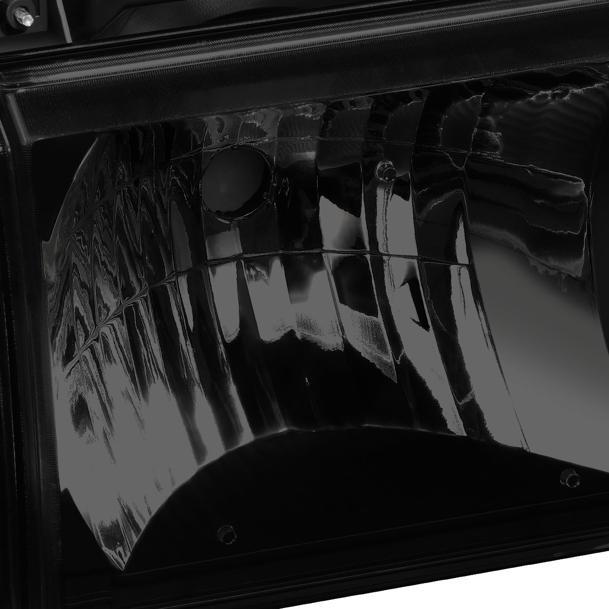 FAROS 87-91 FORD BRONCO, F-150, F-250, F-350 - 9004 HIGH / LOW BEAM / 1157A TURN SIGNAL - BLACK HOUSING / SMOKE LENS / CLEAR CORNER