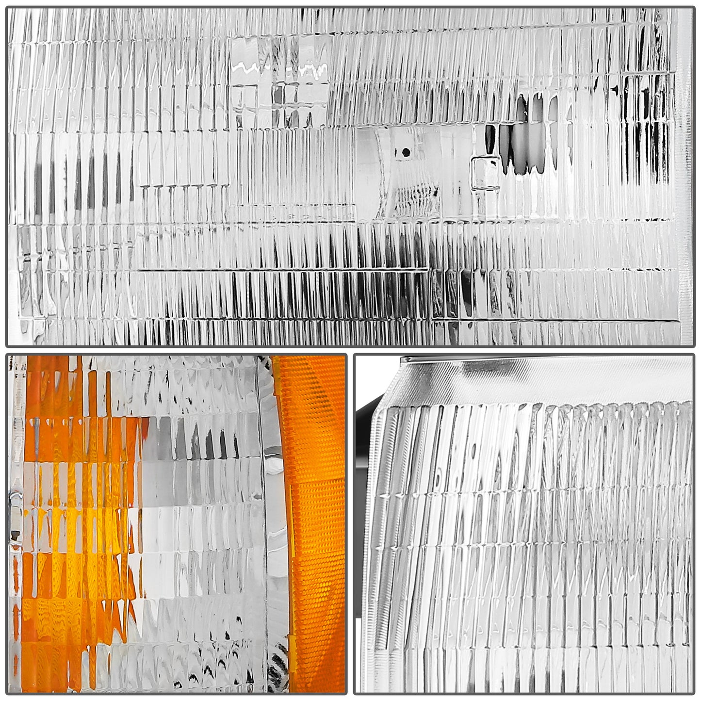 FAROS 87-91 FORD BRONCO, F-150, F-250, F-350 - 9004 HIGH / LOW BEAM / 1157A TURN SIGNAL - CHROME HOUSING