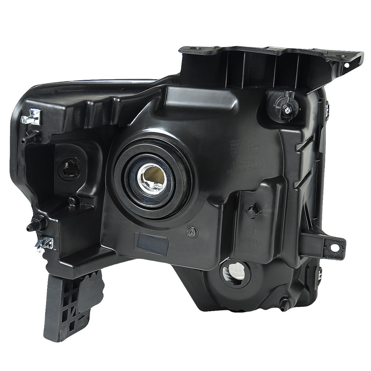 FAROS 09-14 FORD F-150 2/4-DR - FITS HALOGEN MODELS ONLY - DOES NOT FIT XENON OR HID MODEL - H13 LOW BEAM / HIGH BEAM / 3157A TURN SIGNAL - BLACK HOUSING / CLEAR CORNER