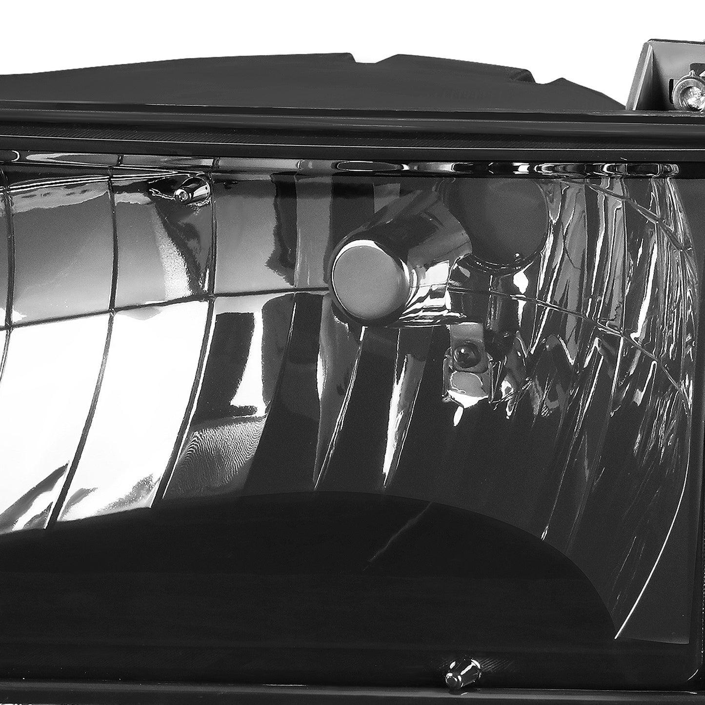 FAROS 92-96 FORD F-150, F-250, F-350, BRONCO 2/4-DR - 6PC - 9007 LOW BEAM / HIGH BEAM - 3157A TURN SIGNAL - BLACK HOUSING / SMOKE LENS