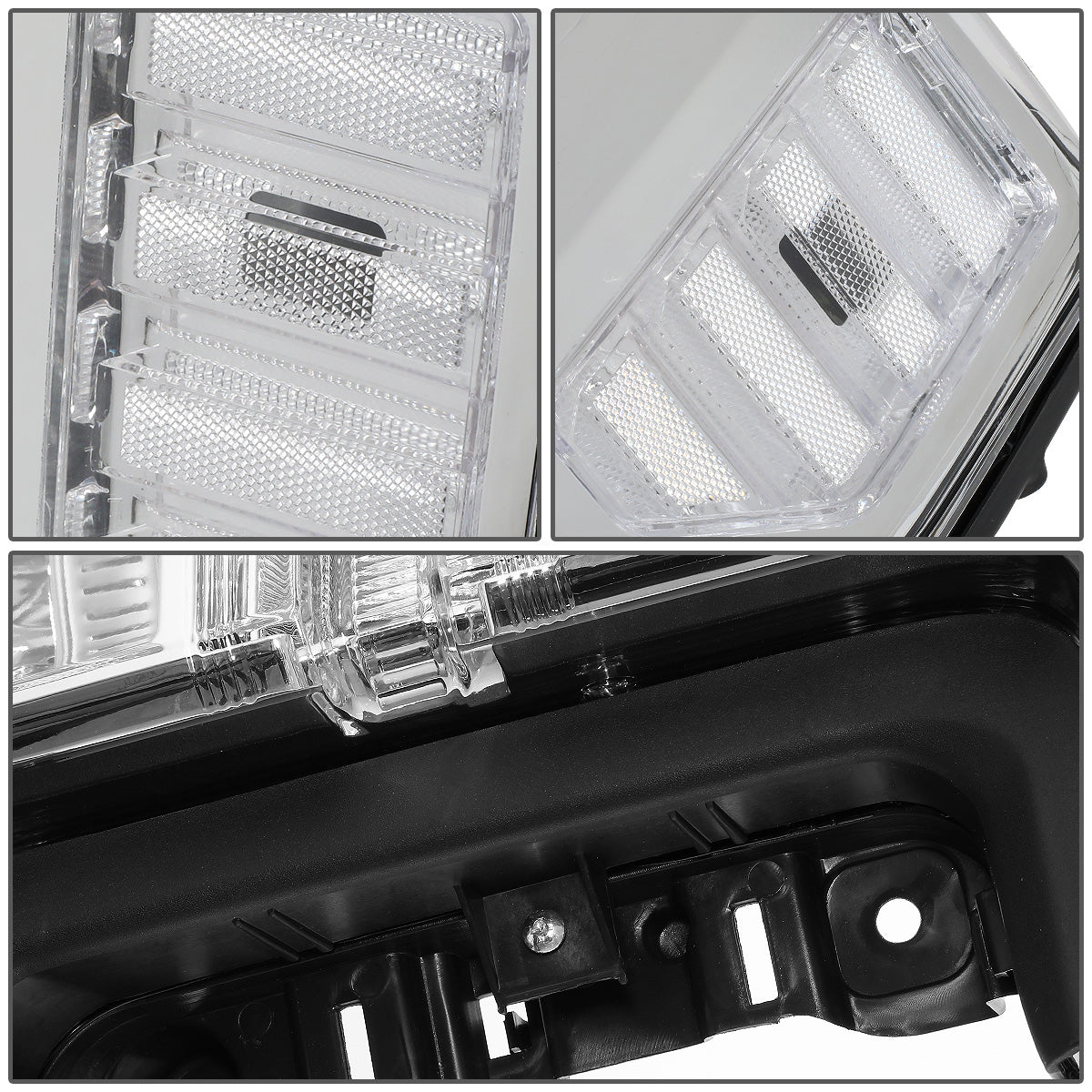 FAROS 17-19 FORD F-250, F-350, F-450, F-550 SUPER DUTY - FITS MODELS W/ HALOGEN HEADLIGHTS ONLY - H13 LOW BEAM / H13 HIGH BEAM - CHROME HOUSING / CLEAR CORNER