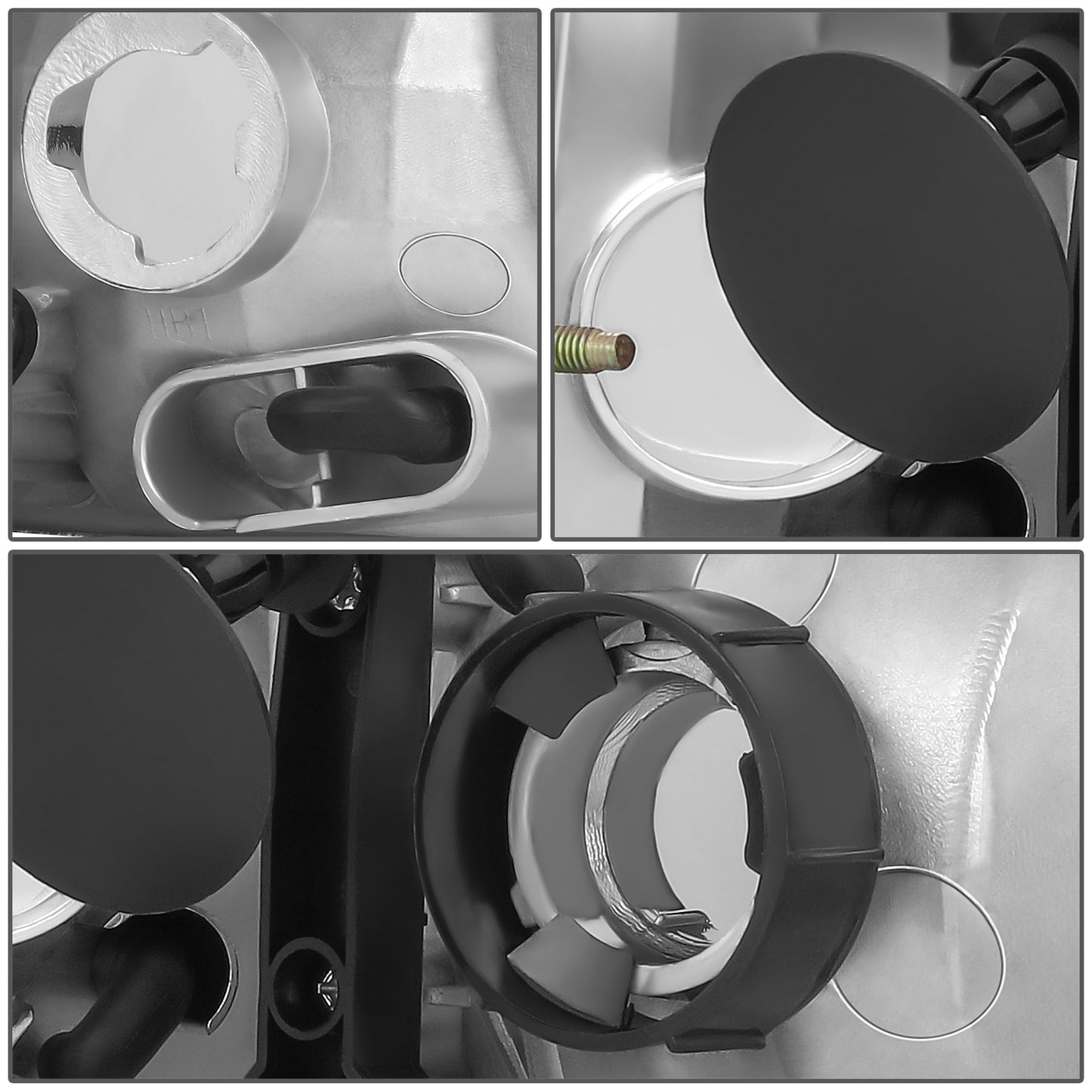 FAROS 98-11 FORD CROWN VICTORIA HEAD LIGHT AND  CORNER LIGHT CHROME WITH AMBER