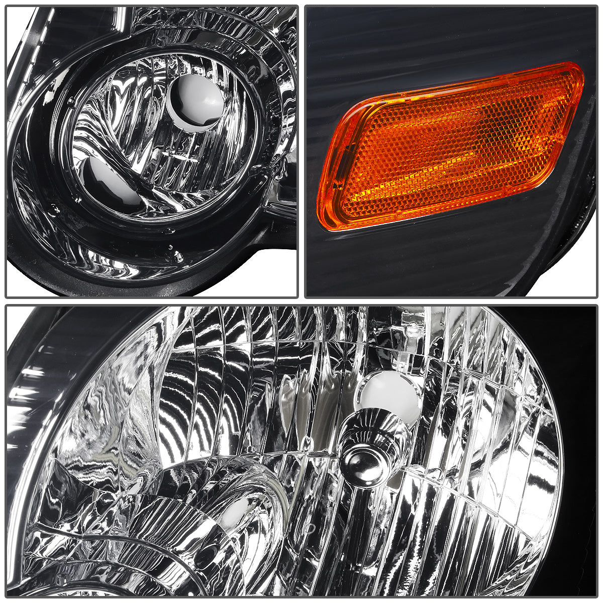 FAROS 06-10 FORD EXPLORER / 07-10 EXPLORER SPORT TRAC 4-DOOR - H13 LOW BEAM / HIGH BEAM - SMOKE HOUSING / AMBER CORNER