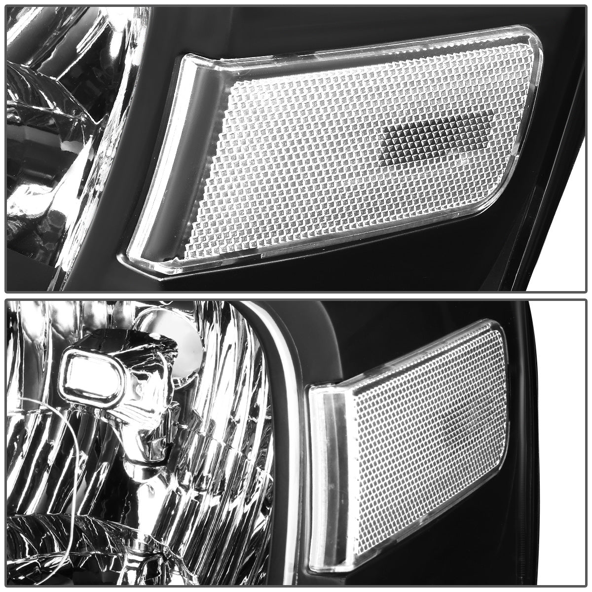 FAROS 07-14 FORD EXPEDITION 4-DOOR - H13 LOW BEAM / HIGH BEAM - BLACK HOUSING / CLEAR CORNER